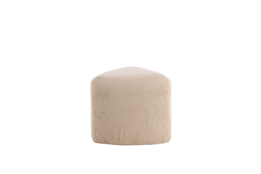 Venture Home Peg Pouf - / Beige Teddy