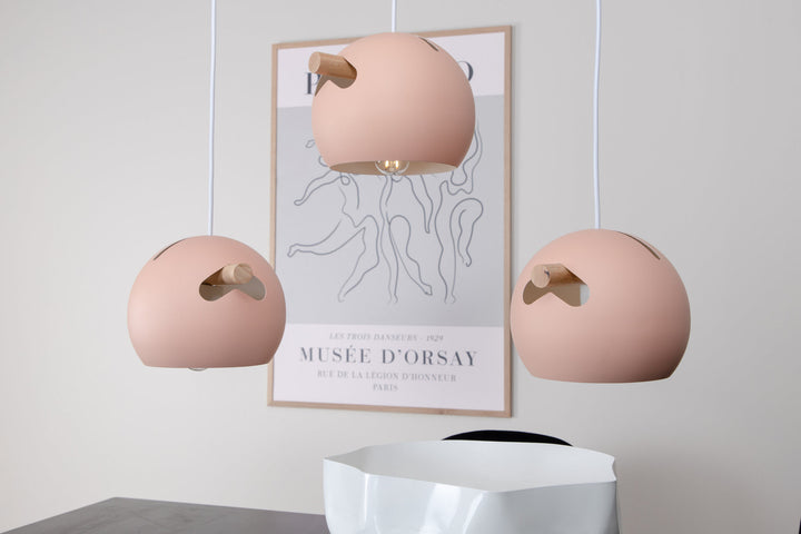 Venture Home Tubbie Pendant Lamp L730*W230*H155 Pink