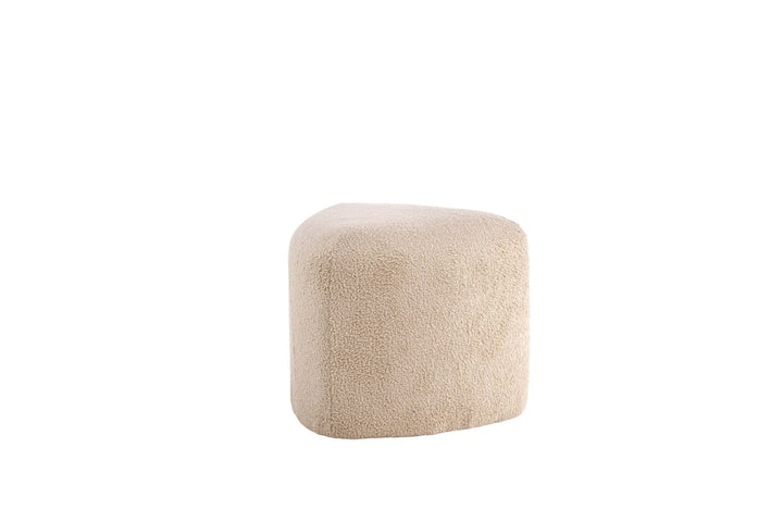 Venture Home Peg Pouf - / Beige Teddy