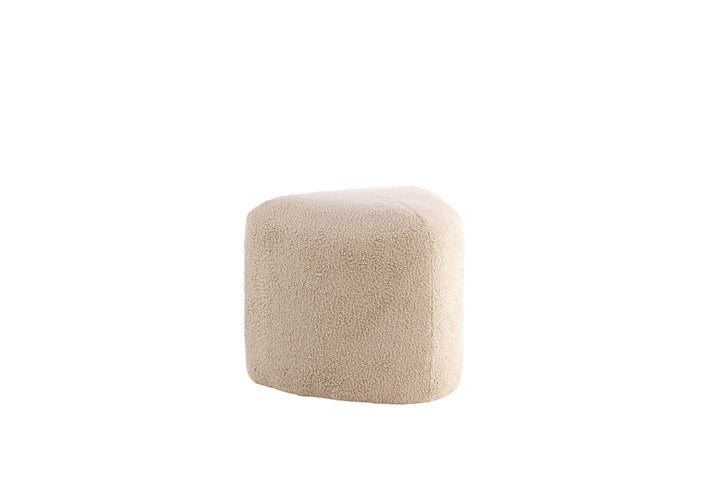 Venture Home Peg Pouf - / Beige Teddy