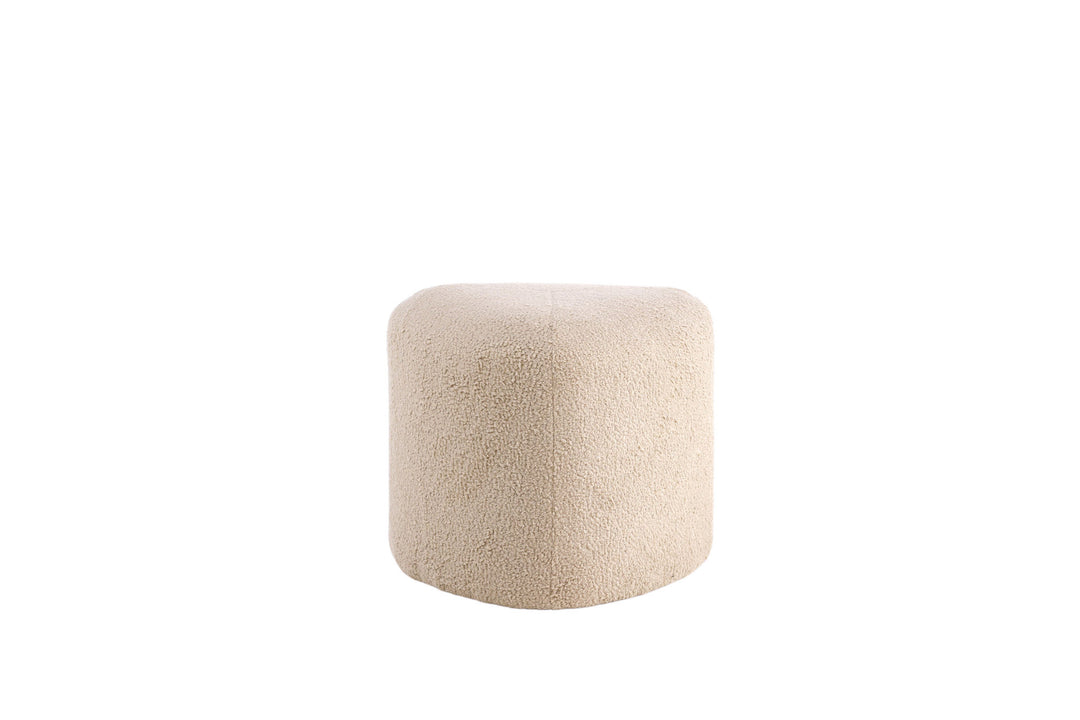Venture Home Peg Pouf - / Beige Teddy