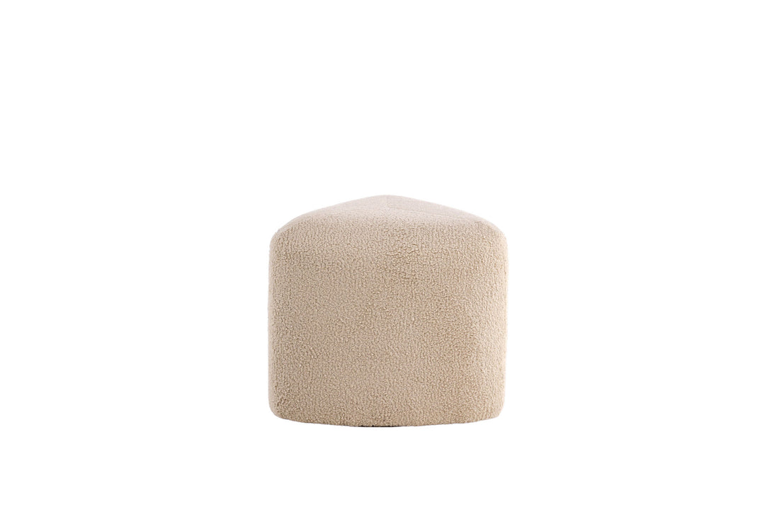 Venture Home Peg Pouf - / Beige Teddy