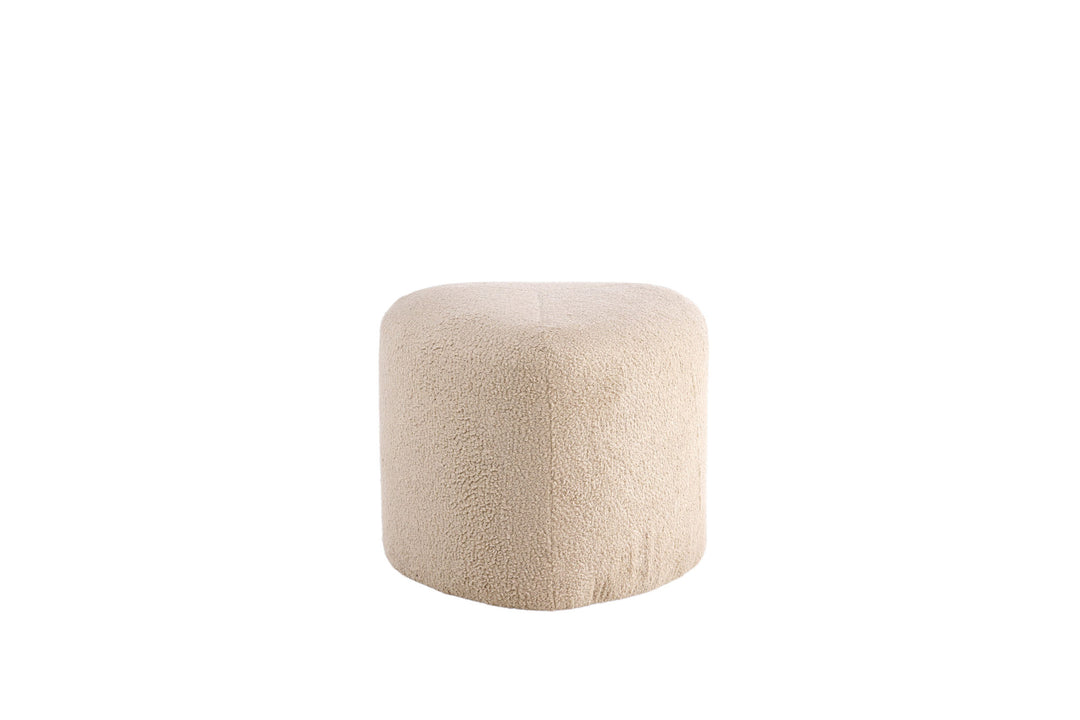 Venture Home Peg Pouf - / Beige Teddy