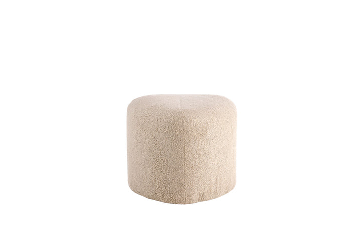 Venture Home Peg Pouf - / Beige Teddy