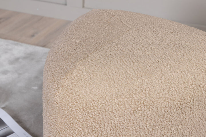 Venture Home Peg Pouf - / Beige Teddy