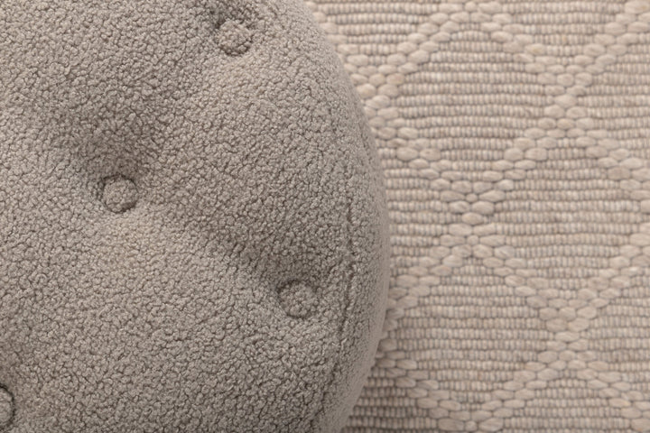 Venture Home Benjamin Pouf - / Greige Teddy