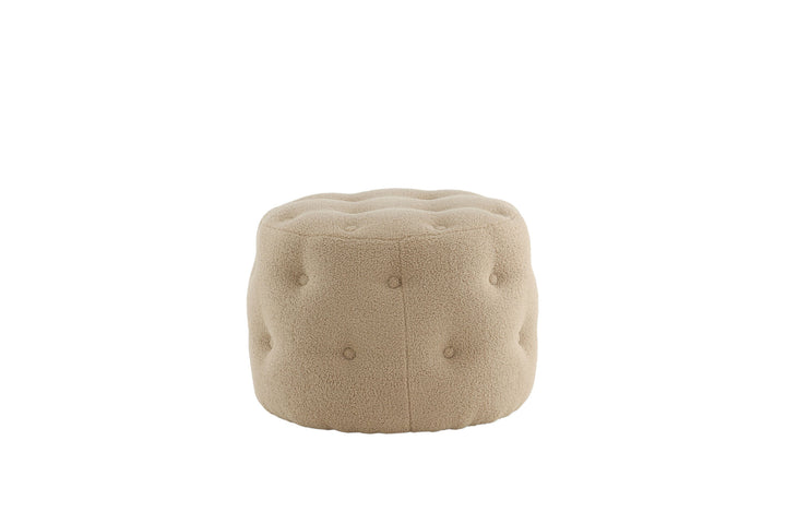 Venture Home Benjamin Pouf - / Beige Teddy