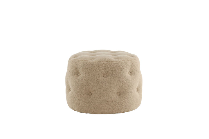 Venture Home Benjamin Pouf - / Beige Teddy