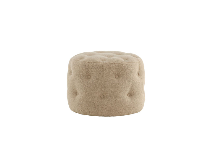 Venture Home Benjamin Pouf - / Beige Teddy