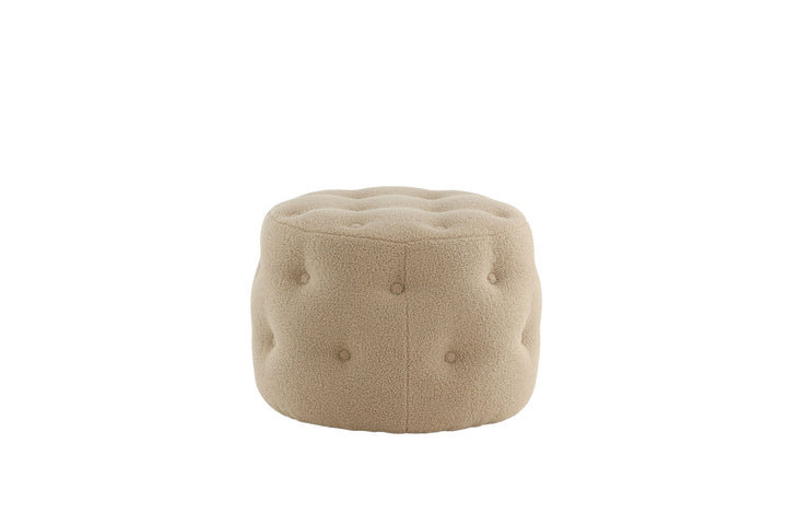 Venture Home Benjamin Pouf - / Beige Teddy