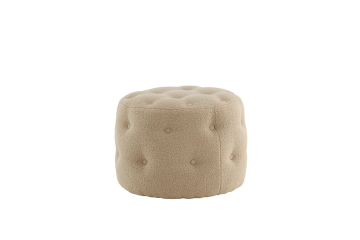 Venture Home Benjamin Pouf - / Beige Teddy