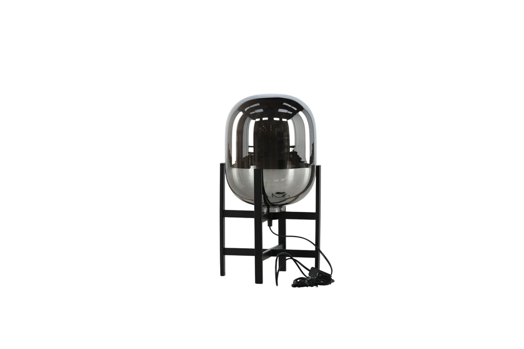 Venture Home Altair Table Lamp metal black, glass amber D260H450