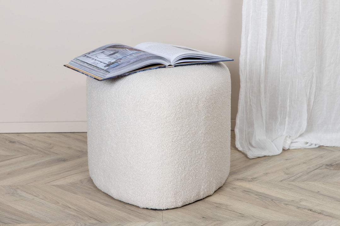 Venture Home Peg Pouf -  / Offwhite Teddy