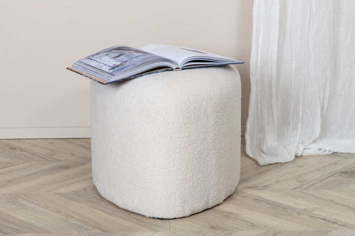 Venture Home Peg Pouf -  / Offwhite Teddy