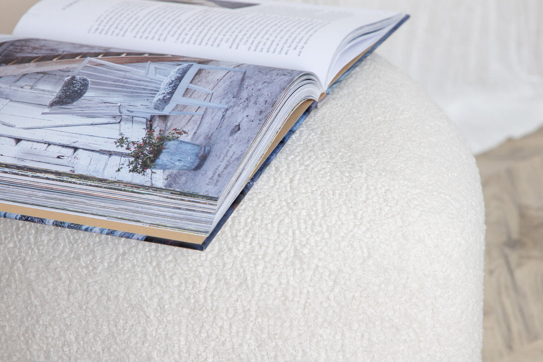 Venture Home Peg Pouf -  / Offwhite Teddy