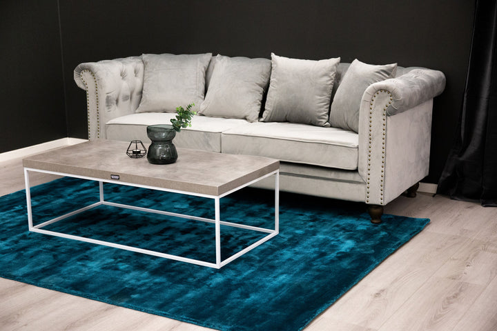 Venture Home Velvet 3-sitssoffa - Ljusgrå Sammet