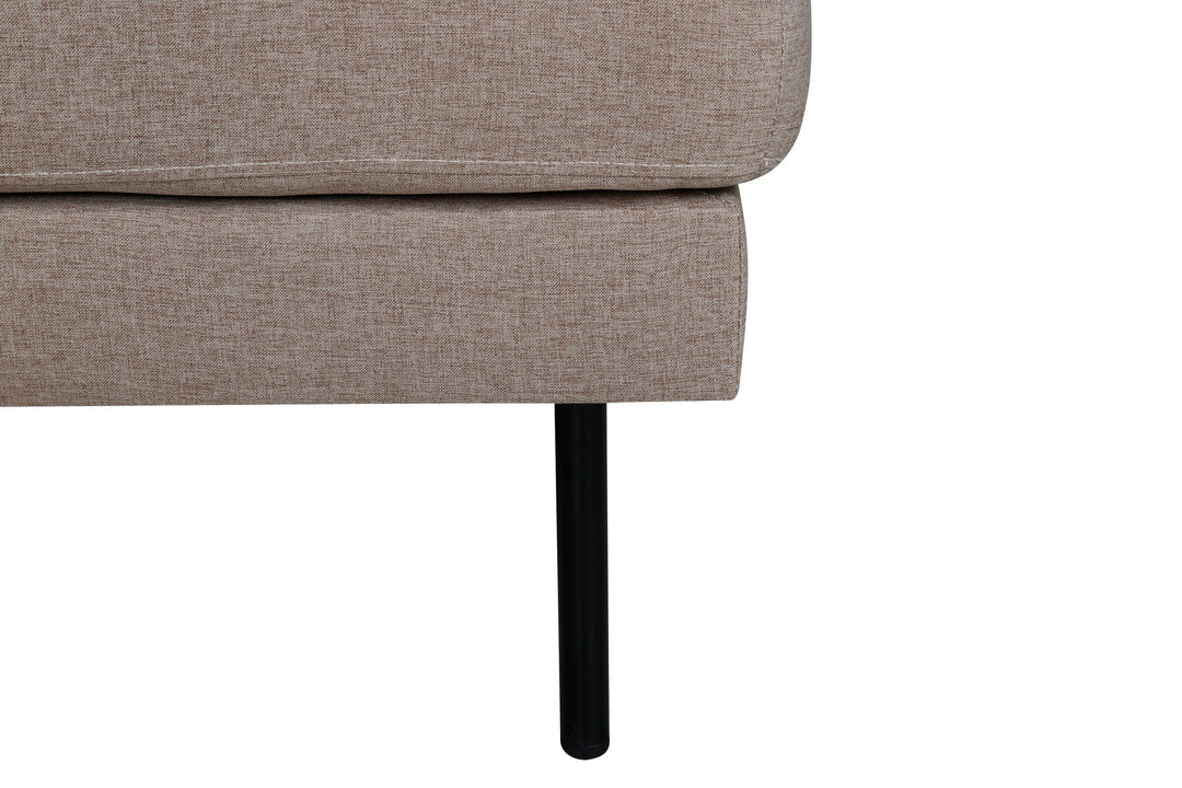 Venture Home Zoom Ottoman - Black / Brown Fabric