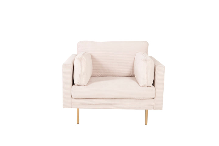 Venture Home Boom - Single Chair Corduroy - Light Grey