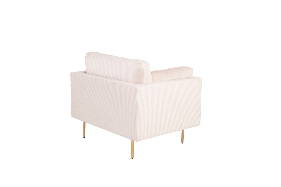Venture Home Boom - Single Chair Corduroy - Light Grey