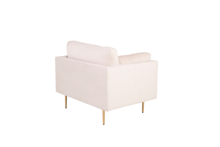 Venture Home Boom - Single Chair Corduroy - Light Grey