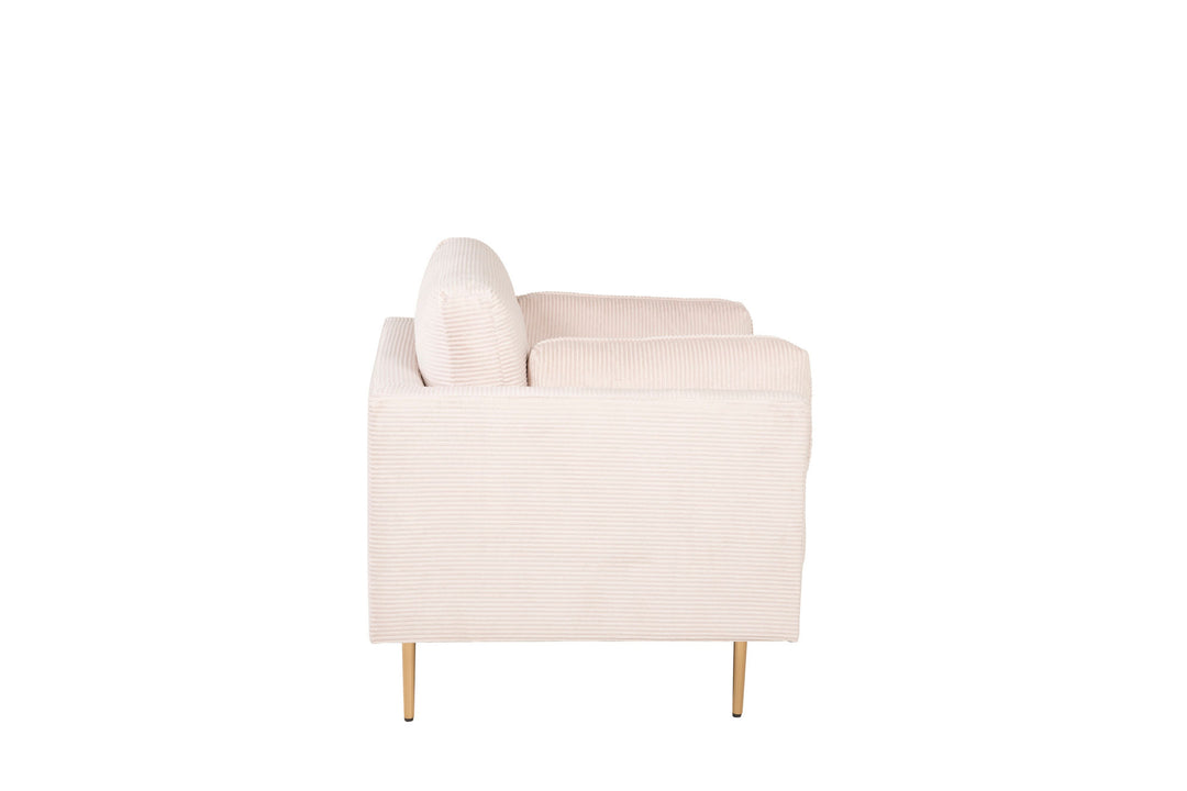 Venture Home Boom - Single Chair Corduroy - Light Grey