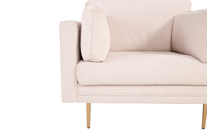 Venture Home Boom - Single Chair Corduroy - Light Grey