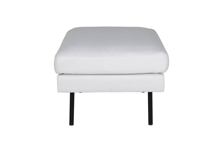 Venture Home Zoom Ottoman - Black / Light Beige Fabric