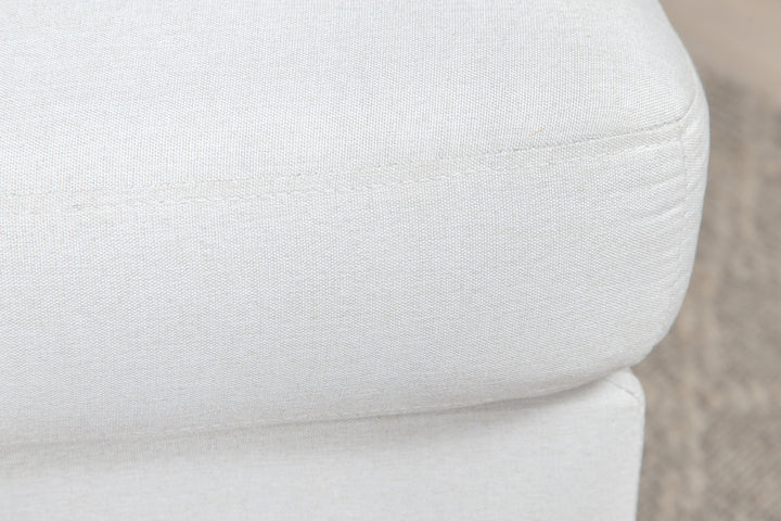 Venture Home Zoom Ottoman - Black / Light Beige Fabric