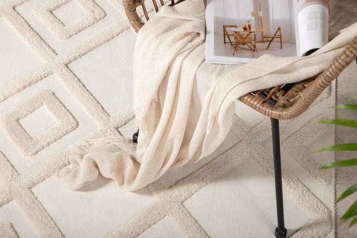 Venture Home Towa Polyester Carpet - 160*230- White