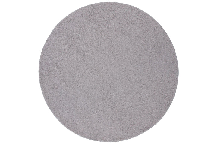 Venture Home Teddy Round Polyester Carpet - 200*200- Grey