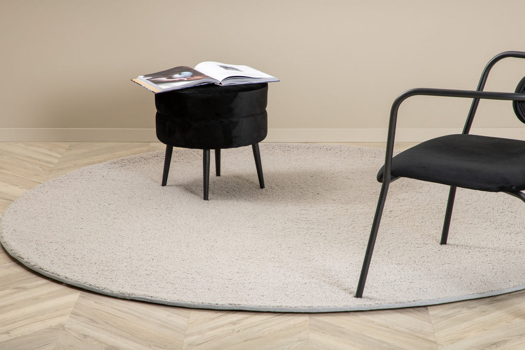 Venture Home Teddy Round Polyester Carpet - 200*200- Grey