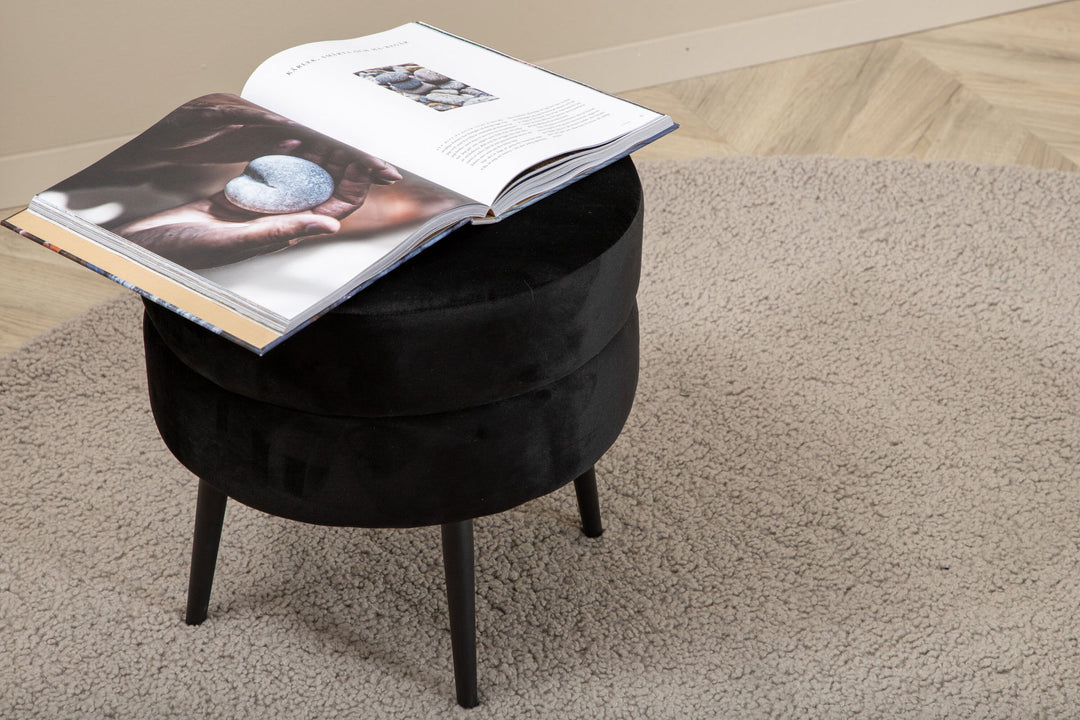 Venture Home Teddy Round Polyester Carpet - 200*200- Grey