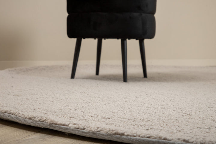 Venture Home Teddy Round Polyester Carpet - 200*200- Grey