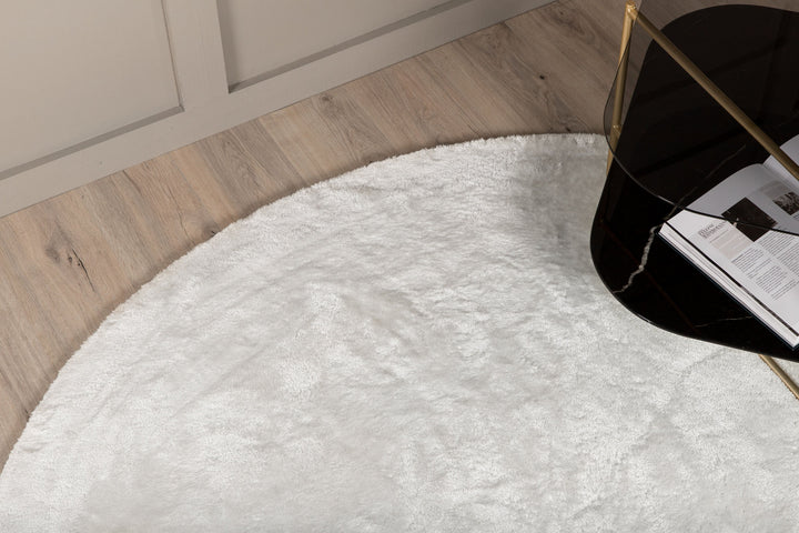 Venture Home Blanca round Polyester Carpet - 200*200- White