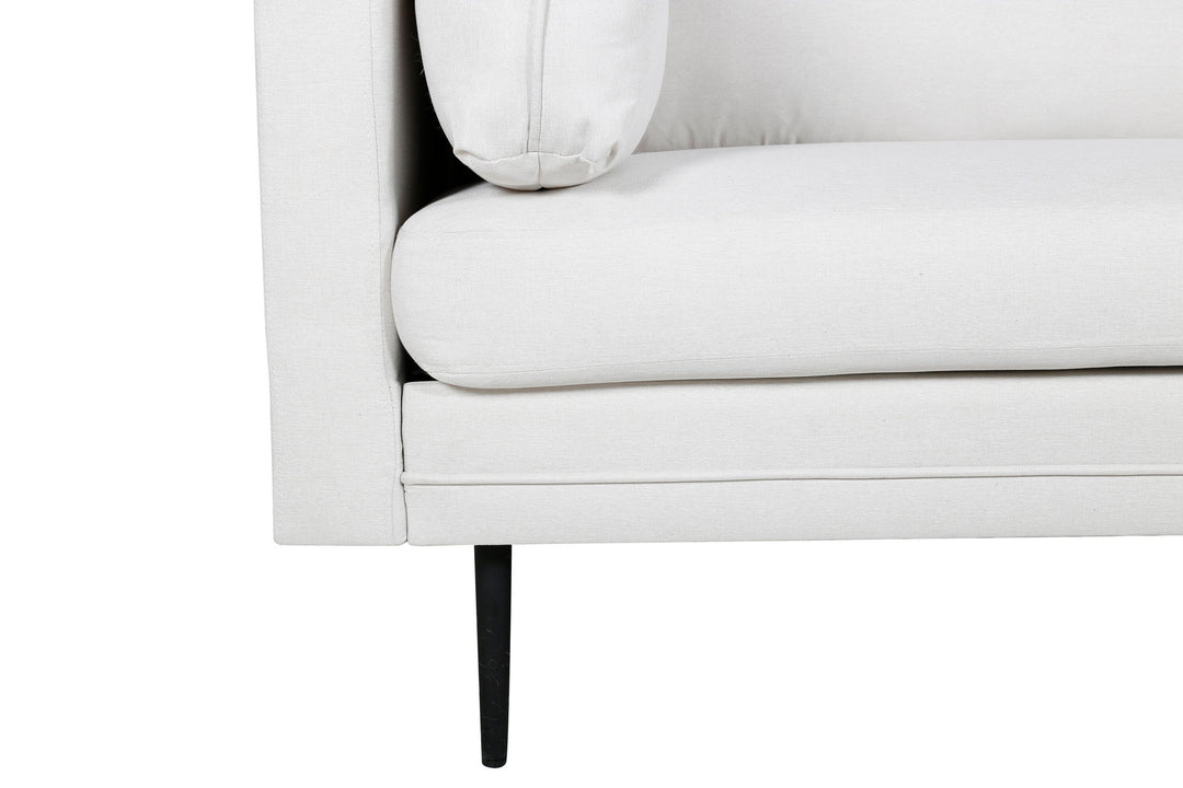 Venture Home Boom Sofa - Black / Light Beige Fabric