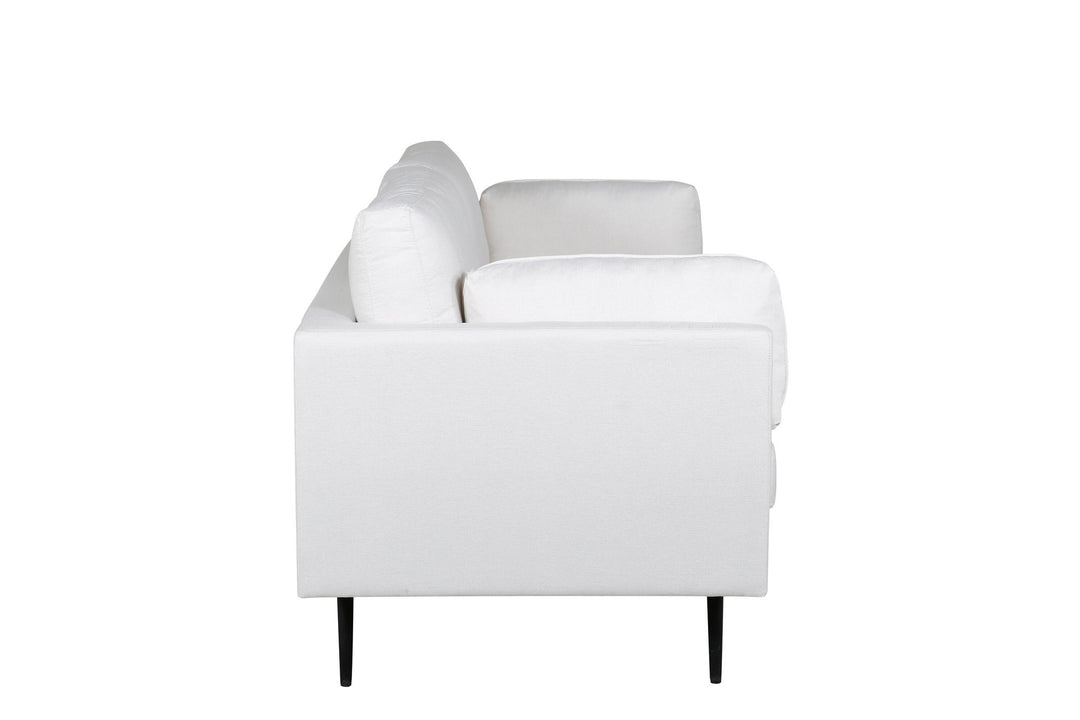 Venture Home Boom Sofa - Black / Light Beige Fabric