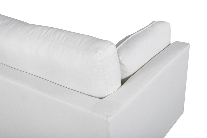 Venture Home Boom Sofa - Black / Light Beige Fabric