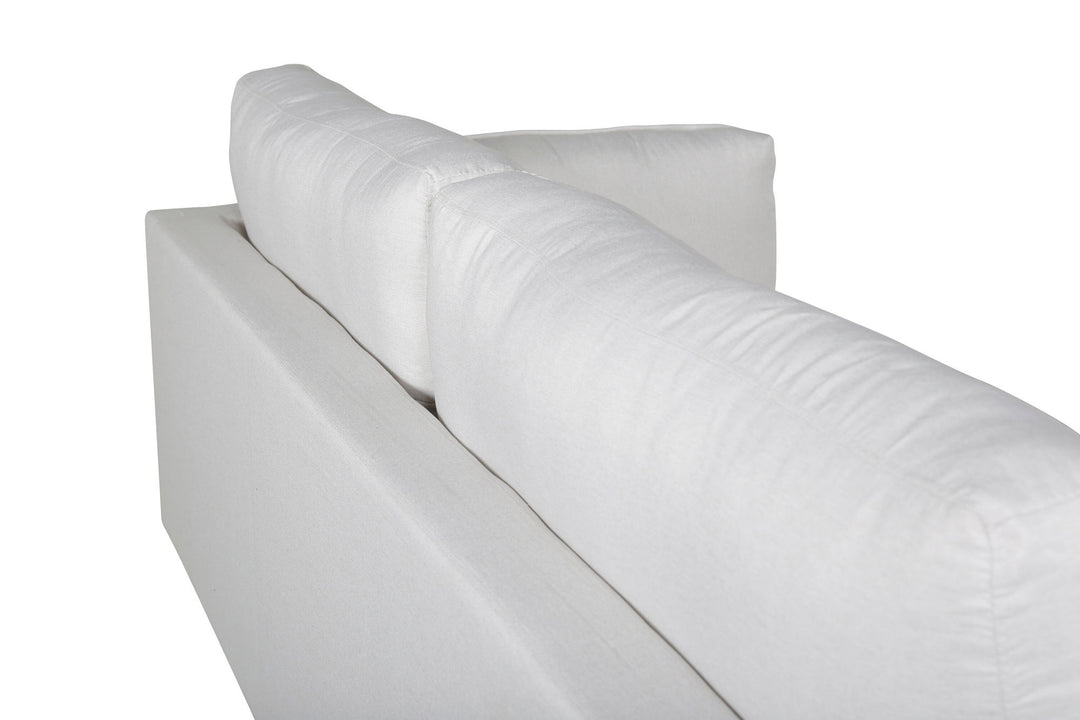Venture Home Boom Sofa - Black / Light Beige Fabric