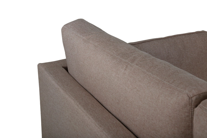 Venture Home Boom Sofa - Black / Brown Fabric