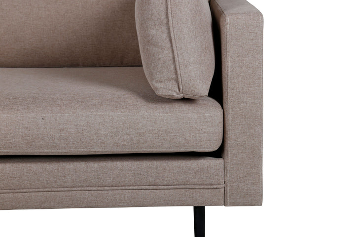 Venture Home Boom Sofa - Black / Brown Fabric