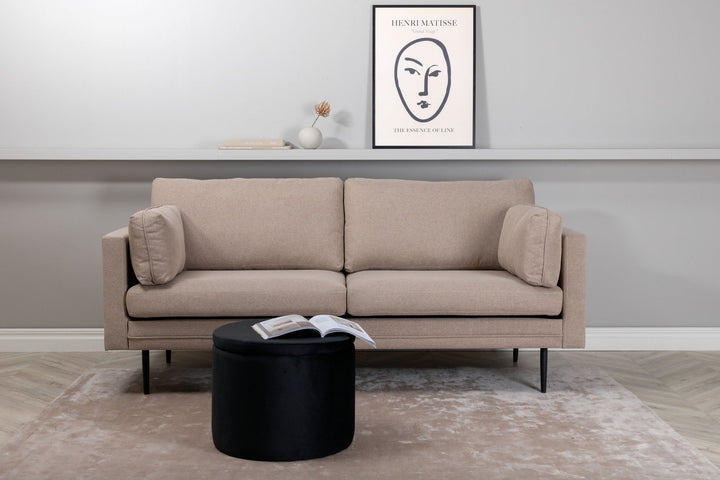 Venture Home Boom Sofa - Black / Brown Fabric