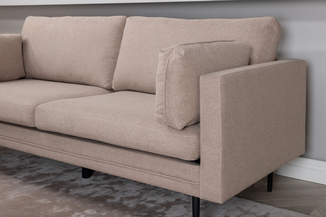 Venture Home Boom Sofa - Black / Brown Fabric