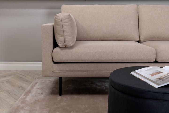 Venture Home Boom Sofa - Black / Brown Fabric