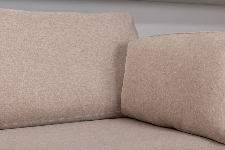 Venture Home Boom Sofa - Black / Brown Fabric