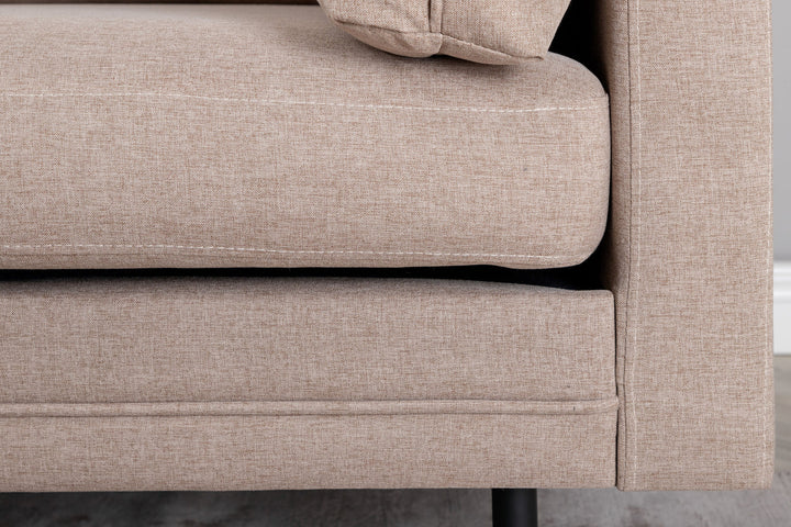 Venture Home Boom Sofa - Black / Brown Fabric