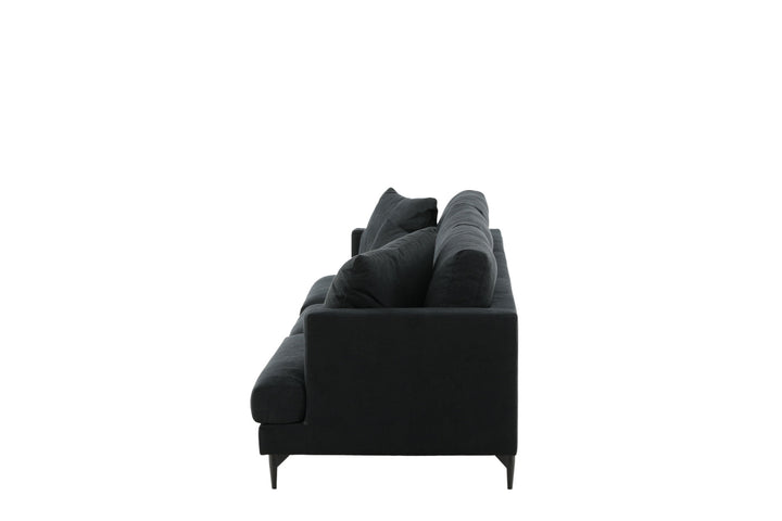 Venture Home Sofia Sofa - Black / Black Fabric