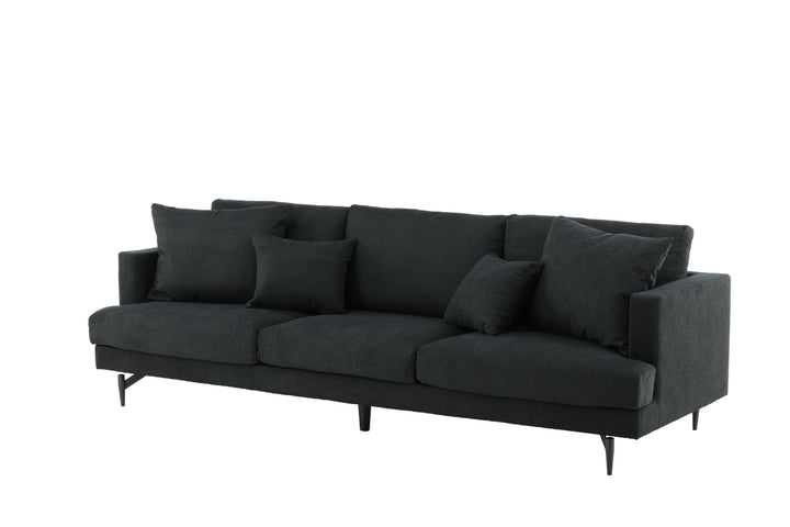 Venture Home Sofia Sofa - Black / Black Fabric