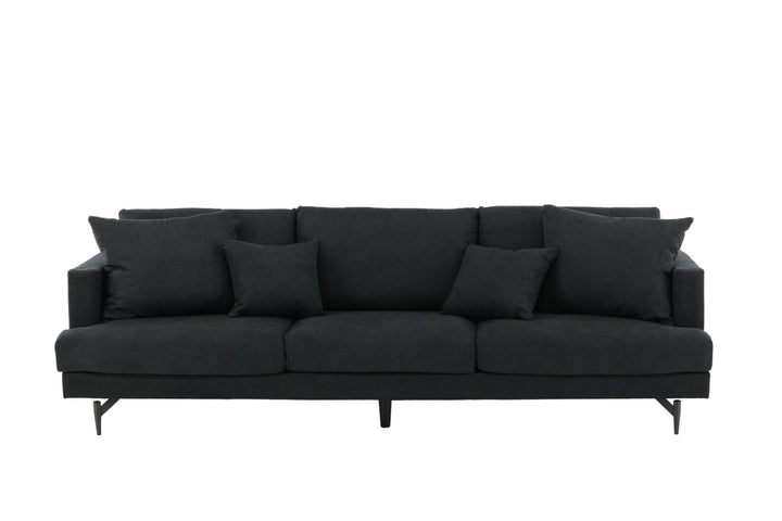 Venture Home Sofia Sofa - Black / Black Fabric
