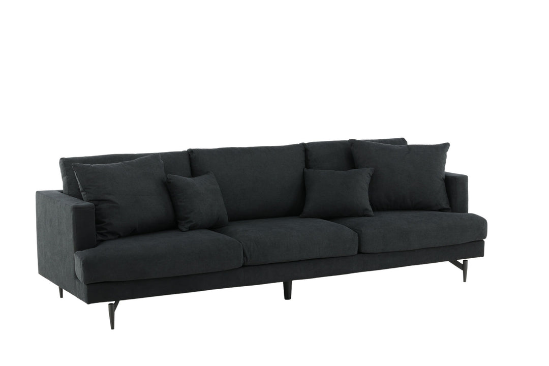 Venture Home Sofia Sofa - Black / Black Fabric