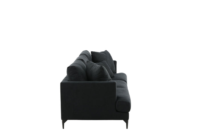Venture Home Sofia Sofa - Black / Black Fabric